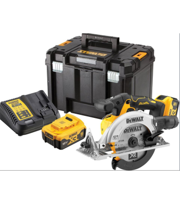 DEWALT DCS565 18V Circular Saw with 165mm Blade including 2 x 5.0Ah Li-ion batteries and charger - Code DCS565P2