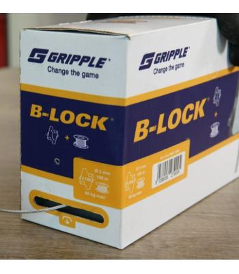 Gripple B-LOCK Combo Pack (1.5MM x 150M & 100 hangers) - Code BL1-100-1.5MM-150M