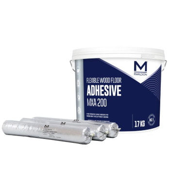 Marldon MXA200 Flexible Wood Floor Adhesive - 600ml Sausage or 17kg Tub - Codes 650048 and 650143