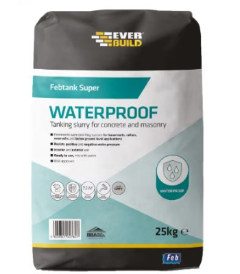 Febtank Super Waterproof Coating - Grey - 25kg - 486609