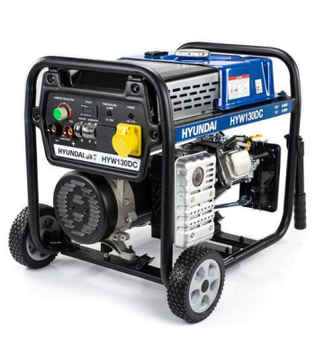 Hyundai 3.2kW / 4kVa Petrol Welder Generator, 120 Amp DC Welder - HYW130DC