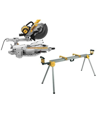 DeWalt 250mm Slide Mitre Saw in 110v or 240v with Leg Stand - DWS727X23