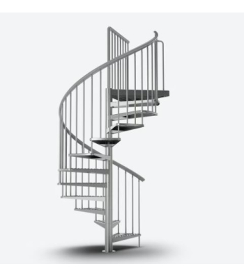 DOLLE TORONTO Spiral Outdoor 125cm Diameter Spiral Staircase in Different Treads - 1068228