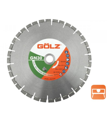 GOLZ GN30 400mm Premium Noise Reduced Diamond Blade for Granite, Stone, and Paving materials to suit MS400 & MS400AL Masonry Saws