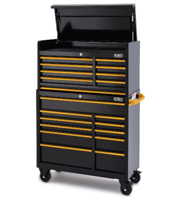 JCB Classic Design 42’’ Roller Cabinet and Top Tool Chest Stack - JCBSTACK