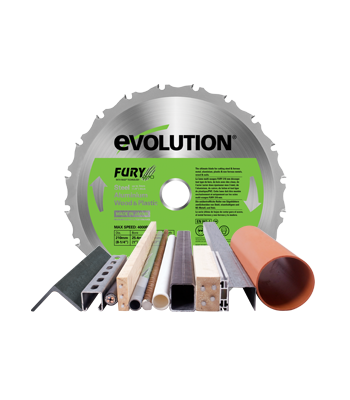 Evolution FURY 185mm Replacement Multipurpose Blade - For FURY Multipurpose Circular Saw