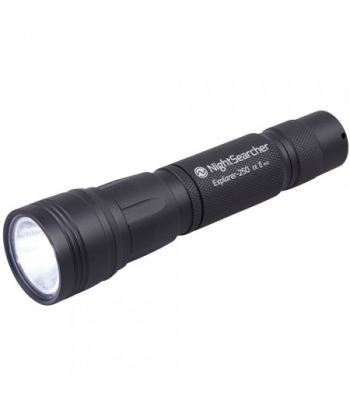 NightSearcher Explorer 250 Rechargable LED Flashlight (Li-ion)