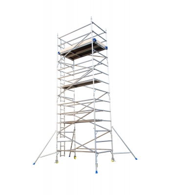 LEWIS Industrial Scaffold Tower Double Width 3.2m Long - 9.2m Platform Height