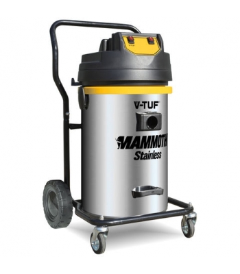 V-TUF MAMMOTH STAINLESS - 3.5kW 80L Twin Motor Industrial Wet & Dry Vacuum Cleaner with Accessories 110/240v