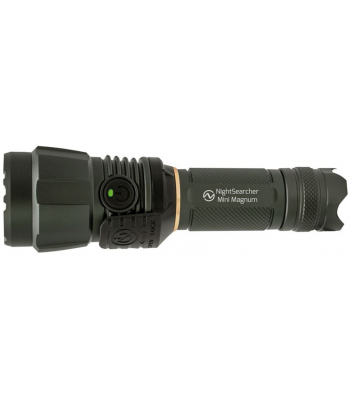 Nightsearcher Mini Magnum 2000 Lumen - Rechargeable Flashlight - 400mtr beam - IP68 Rated - NSMINI-MAGNUM