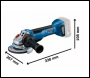 BOSCH GWS 18V-10 P CORDLESS ANGLE GRINDER