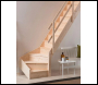 DOLLE Normandie 14 Tread Spruce Staircase with a 1/4 Turn Right with Closed Risers - Code DOLLE-5081003