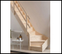 DOLLE Normandie 14 Tread Spruce 1/4 Turn Left with Closed Risers Staircase - Code DOLLE-5081005