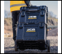 JCB Full Site System, 3-Piece Modular Tool Storage System with Cart, Tool Box, Tool Organiser Case & Heavy-duty 9’’ Wheel Trolley - Code JCB-SITESYS-ST