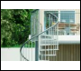 DOLLE TORONTO Spiral Outdoor 125cm Diameter Spiral Staircase in Different Treads - 1068228