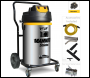 V-TUF MAMMOTH STAINLESS - 3.5kW 80L Twin Motor Industrial Wet & Dry Vacuum Cleaner with Accessories 110/240v